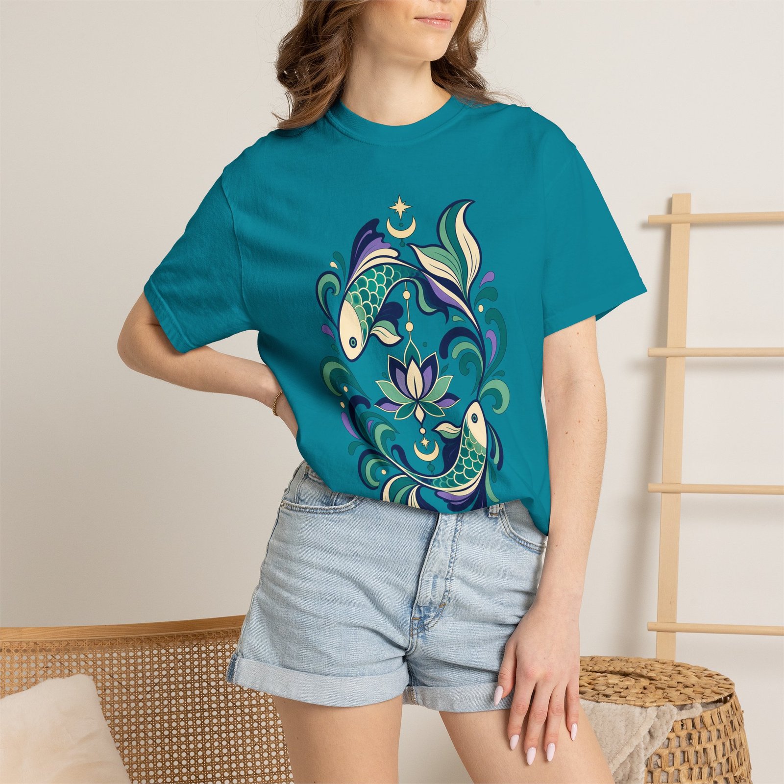 Pisces Mandala T-Shirt - Image 17