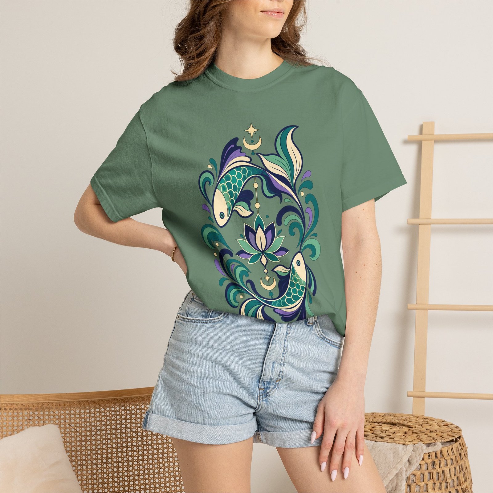 Pisces Mandala T-Shirt - Image 13