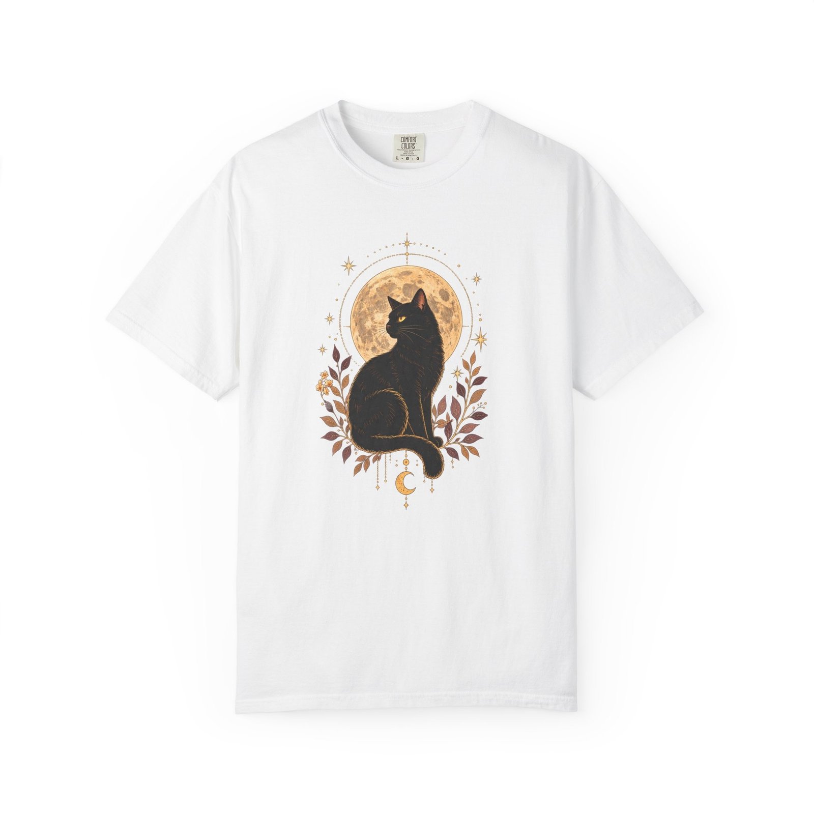 Cat Under Moonlite T-Shirt - Image 6