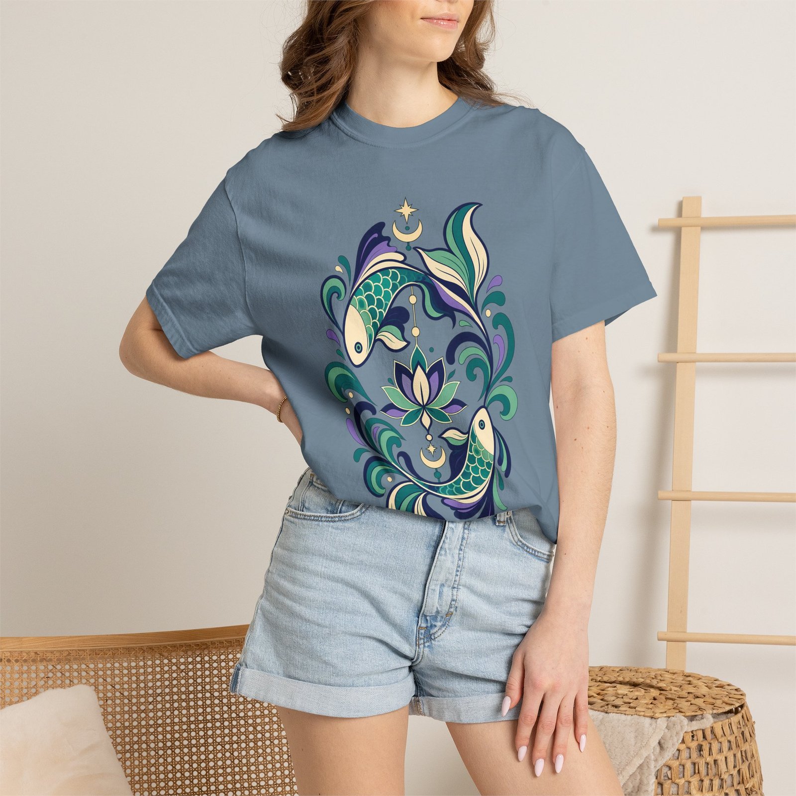 Pisces Mandala T-Shirt - Image 21