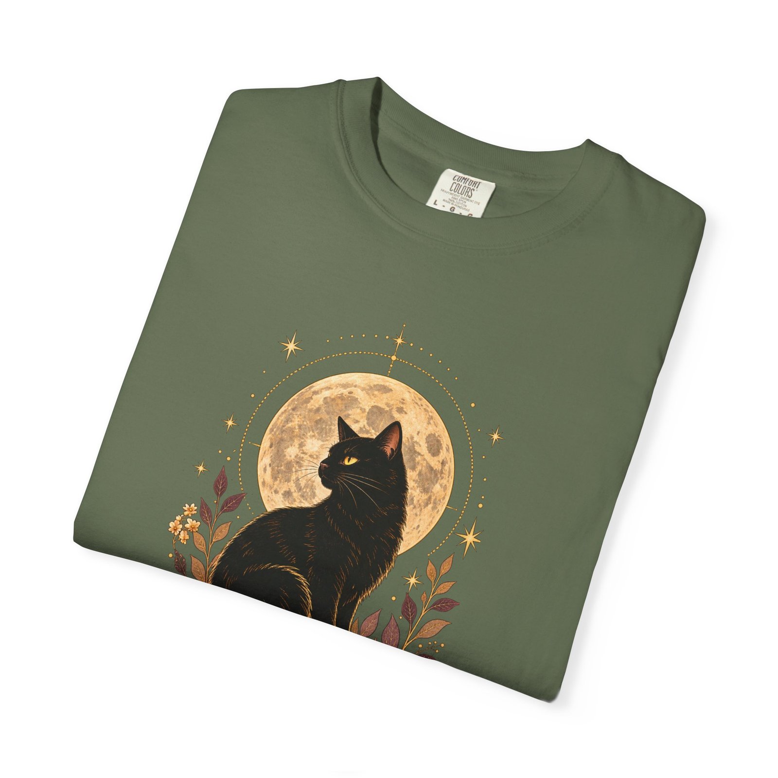 Cat Under Moonlite T-Shirt - Image 12
