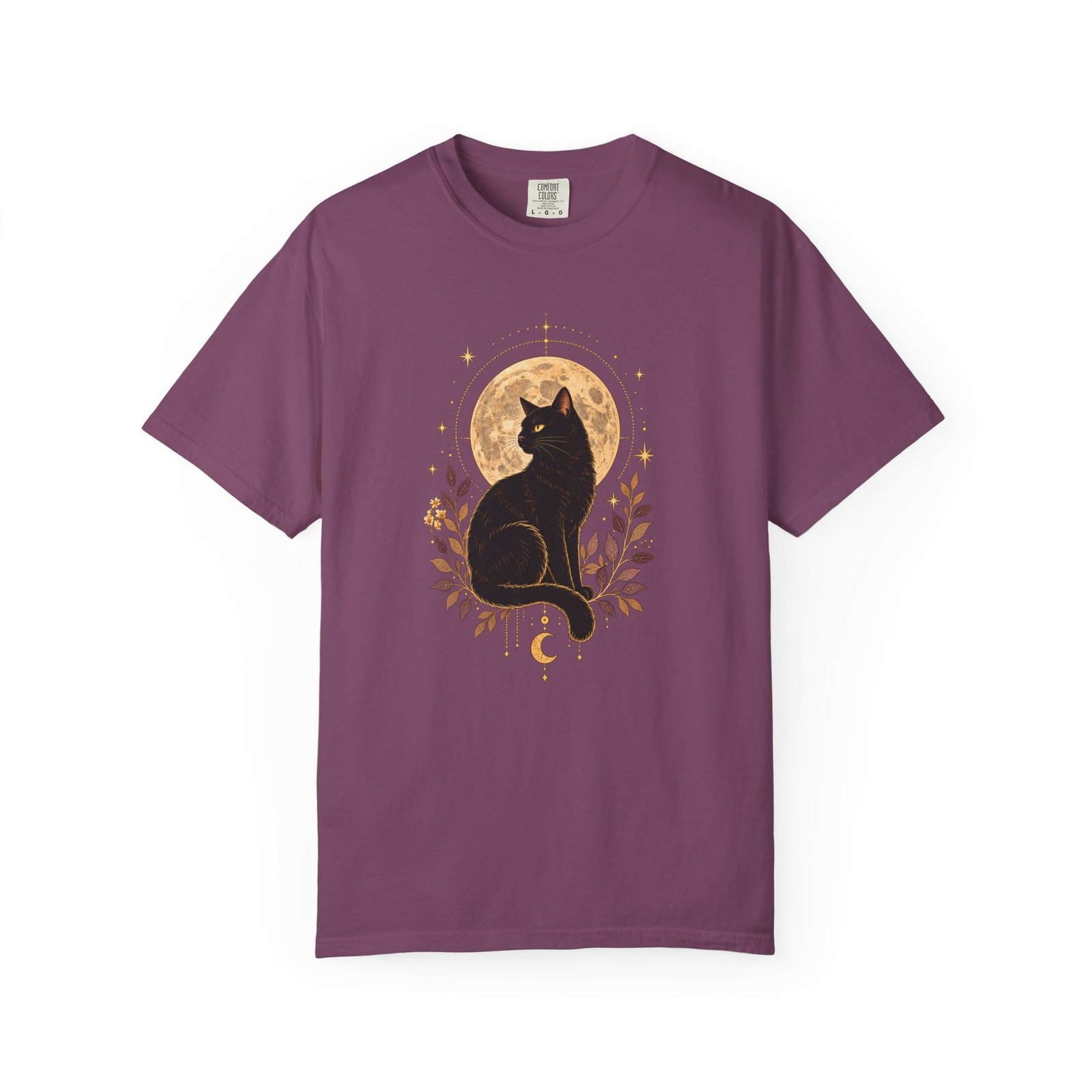 Cat Under Moonlite T-Shirt - Image 18