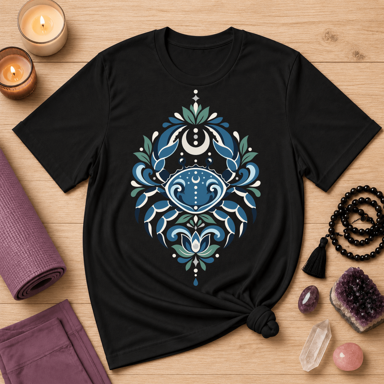 Cancer Mandala T-Shirt - Image 1