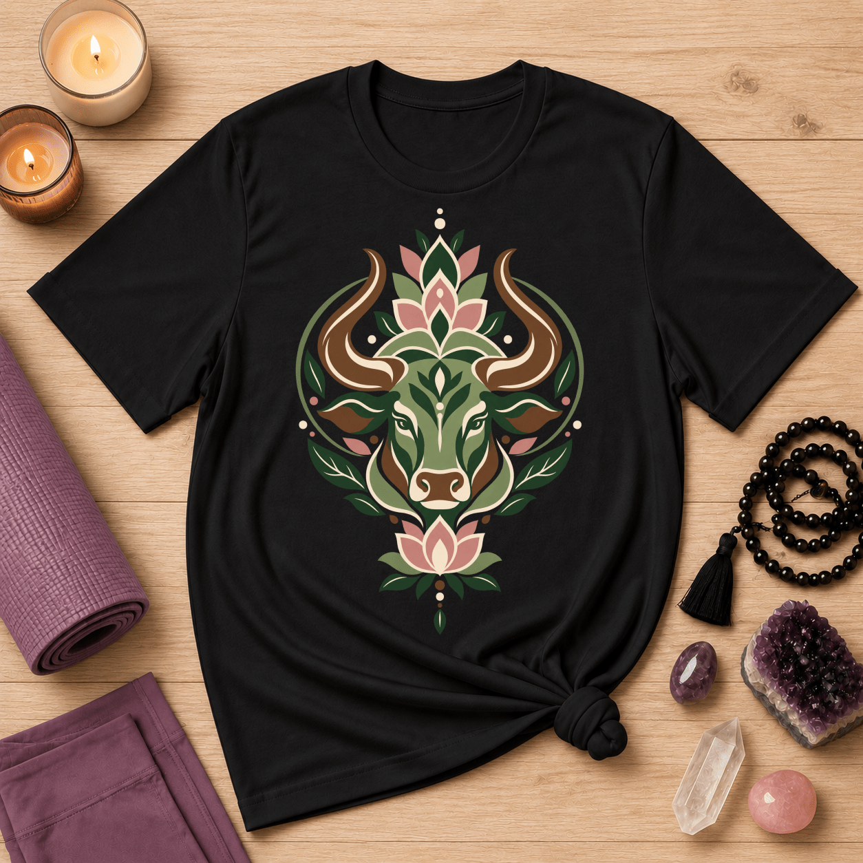 Taurus Mandala T-Shirt - Image 1