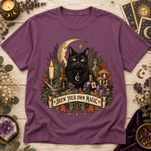 Brew Your Own Magic Black Cat T-Shirt
